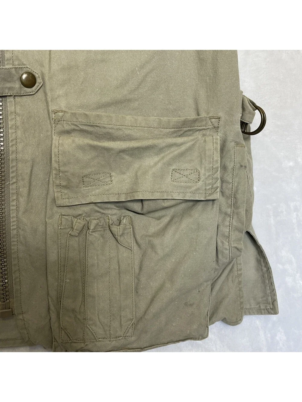 Vintage Banana Republic Vest Men Med Hunt Fish Safari Photography Pockets Cargo